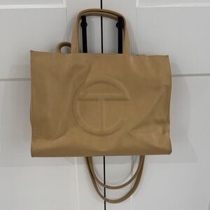 Telfar Camel Leather Tote- medium
